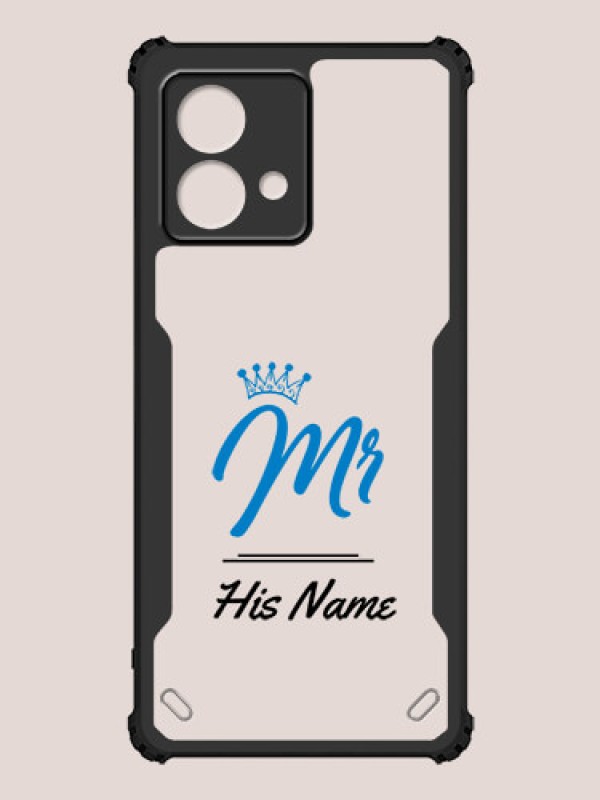 Custom Moto G84 5G Custom Hybrid Mobile Phone Case With Mr King Design