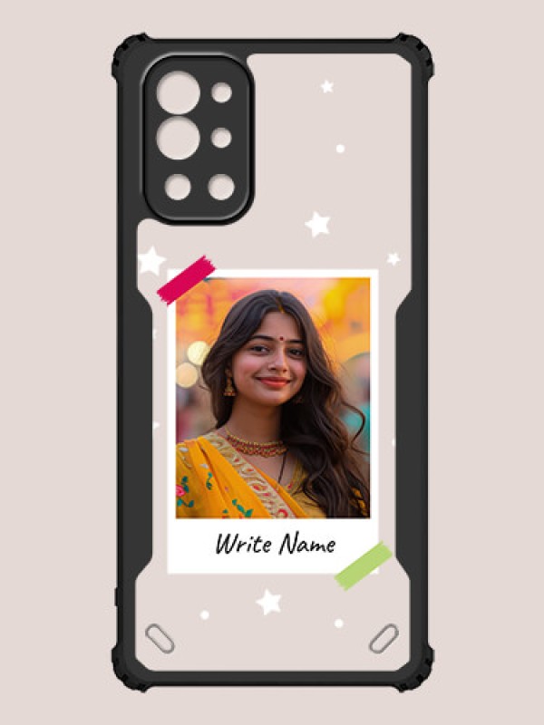 Custom OnePlus 9R Custom Hybrid Mobile Phone Case With Polaroid Picture Style Design