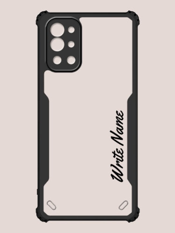 Custom OnePlus 9R Custom Hybrid Mobile Phone Case With Simple Text Design