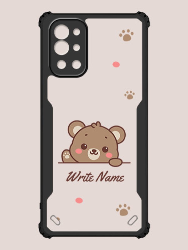 Custom OnePlus 9R Custom Hybrid Mobile Phone Case With Cute Bear Cub Design