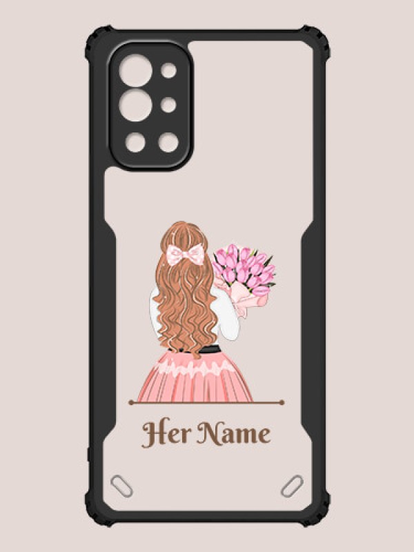 Custom OnePlus 9R Custom Hybrid Mobile Phone Case With Beautiful Woman Design