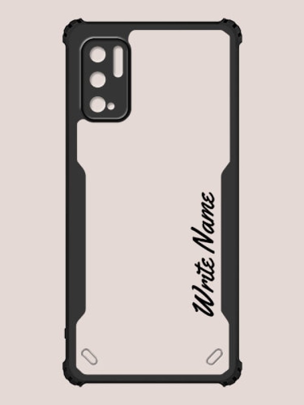 Custom Poco M3 Pro Custom Hybrid Mobile Phone Case With Simple Text Design