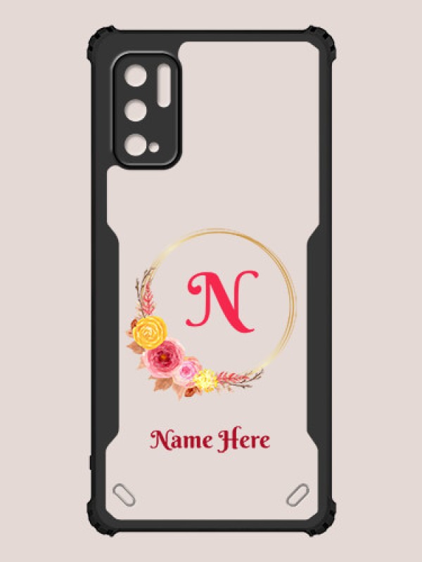 Custom Poco M3 Pro Custom Hybrid Mobile Phone Case With Wreath Themed Design