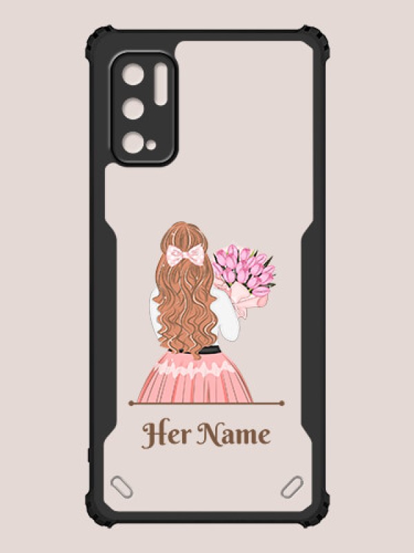 Custom Poco M3 Pro Custom Hybrid Mobile Phone Case With Beautiful Woman Design