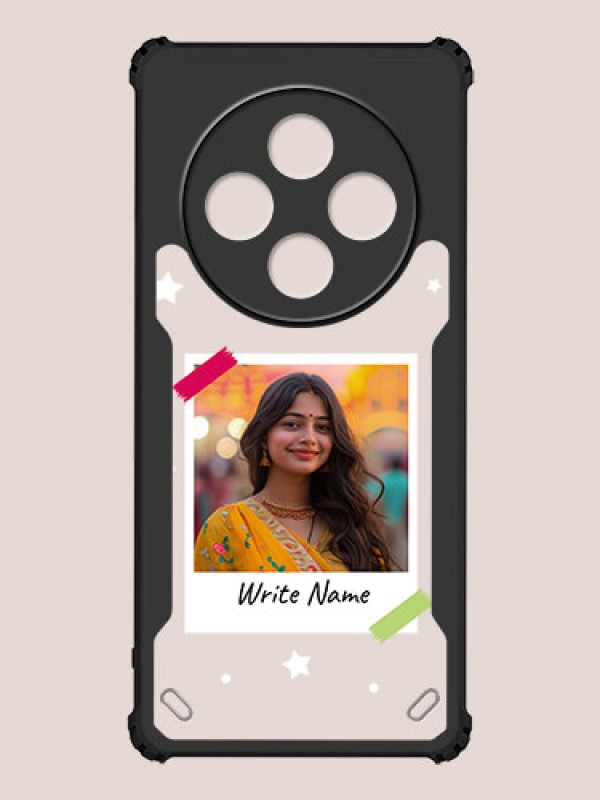 Custom Poco M7 5G Custom Hybrid Mobile Phone Case With Polaroid Picture Style Design