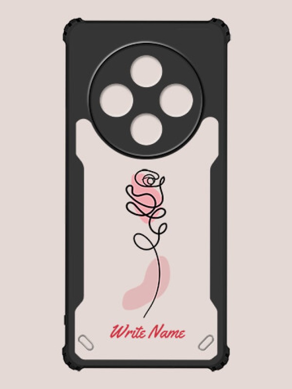 Custom Poco M7 5G Custom Hybrid Mobile Phone Case With Rose Flower Design