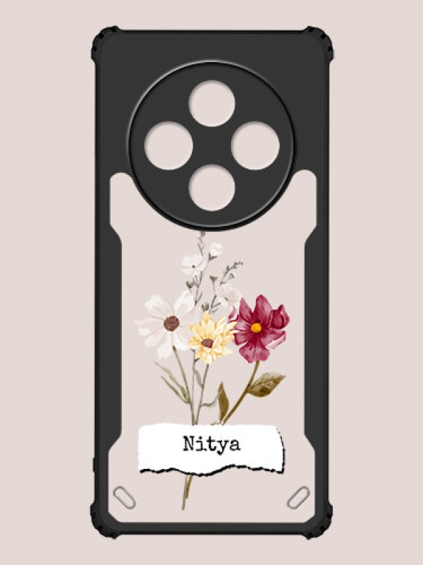 Custom Poco M7 5G Custom Hybrid Mobile Phone Case With Beautiful Flowers Design