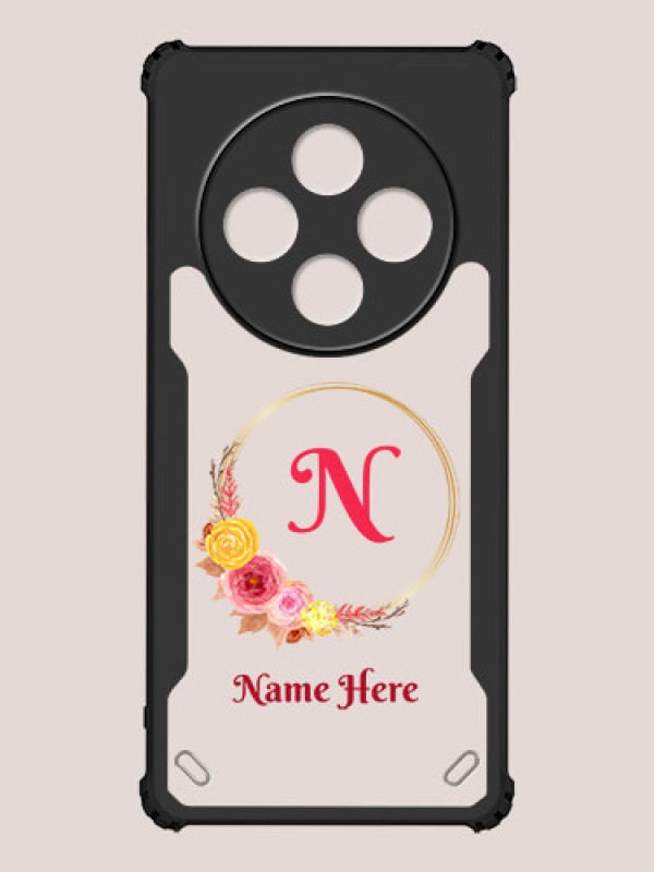 Custom Poco M7 5G Custom Hybrid Mobile Phone Case With Wreath Themed Design