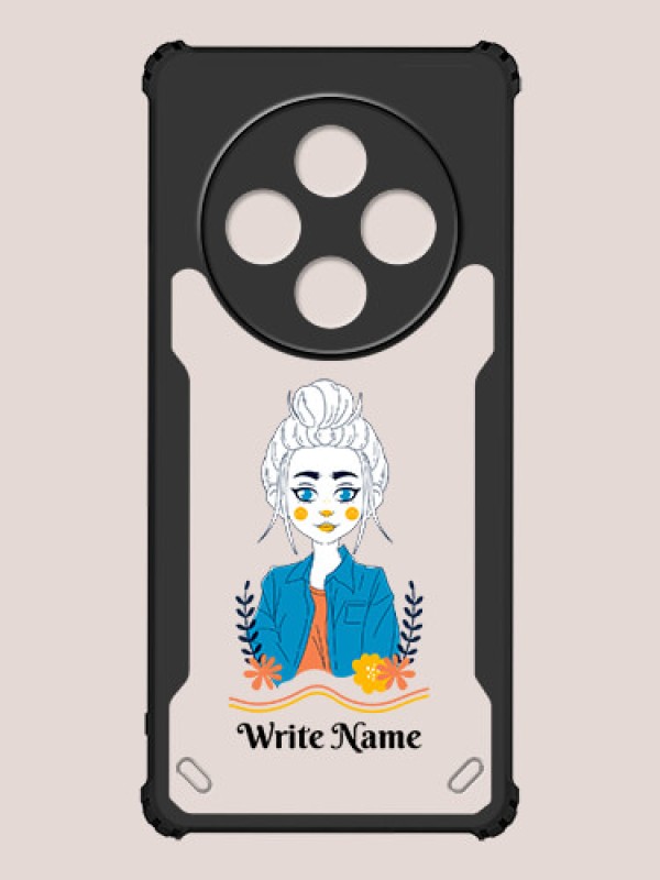 Custom Poco M7 5G Custom Hybrid Mobile Phone Case With Cute Cartoon Girl Design