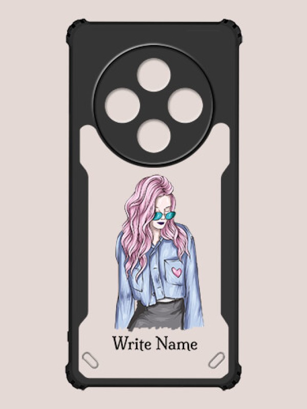 Custom Poco M7 5G Custom Hybrid Mobile Phone Case With Cool Girl Design