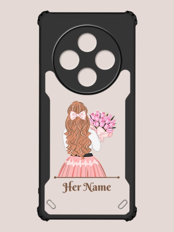 Custom Poco M7 5G Custom Hybrid Mobile Phone Case With Beautiful Woman Design