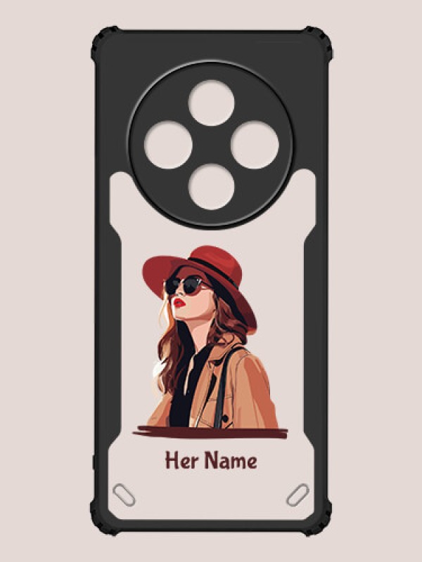 Custom Poco M7 5G Custom Hybrid Mobile Phone Case With Independent Woman Design