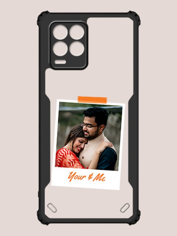 Custom Realme 8 Custom Hybrid Mobile Phone Case With You and Me Themed Polaroid Picture Style Design