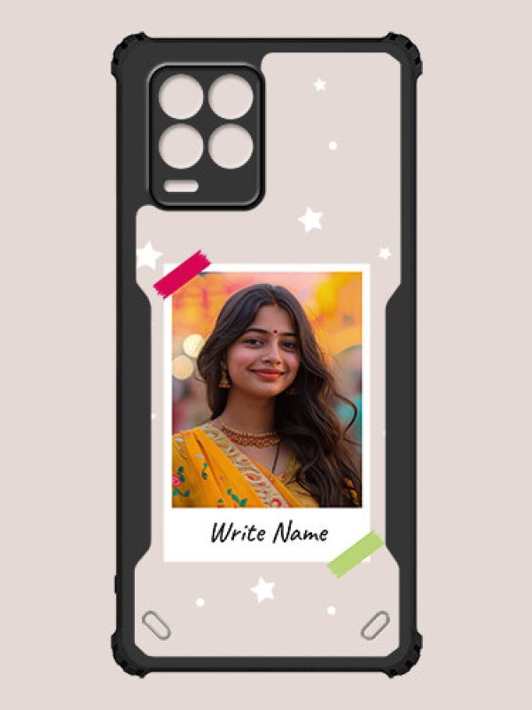 Custom Realme 8 Custom Hybrid Mobile Phone Case With Polaroid Picture Style Design
