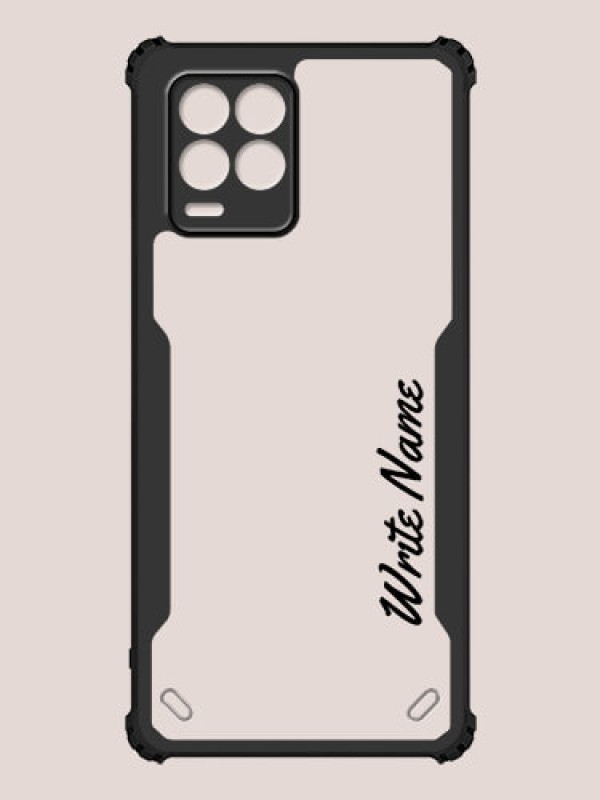 Custom Realme 8 Custom Hybrid Mobile Phone Case With Simple Text Design