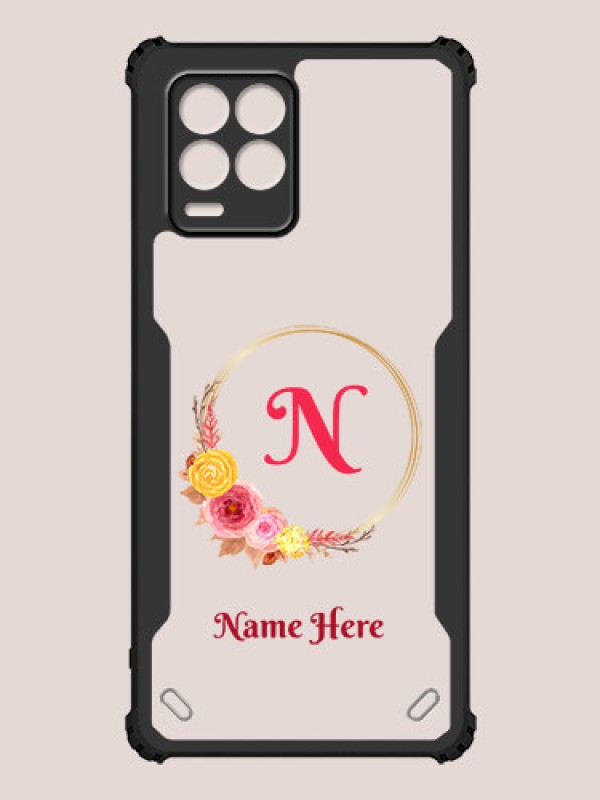 Custom Realme 8 Custom Hybrid Mobile Phone Case With Wreath Themed Design