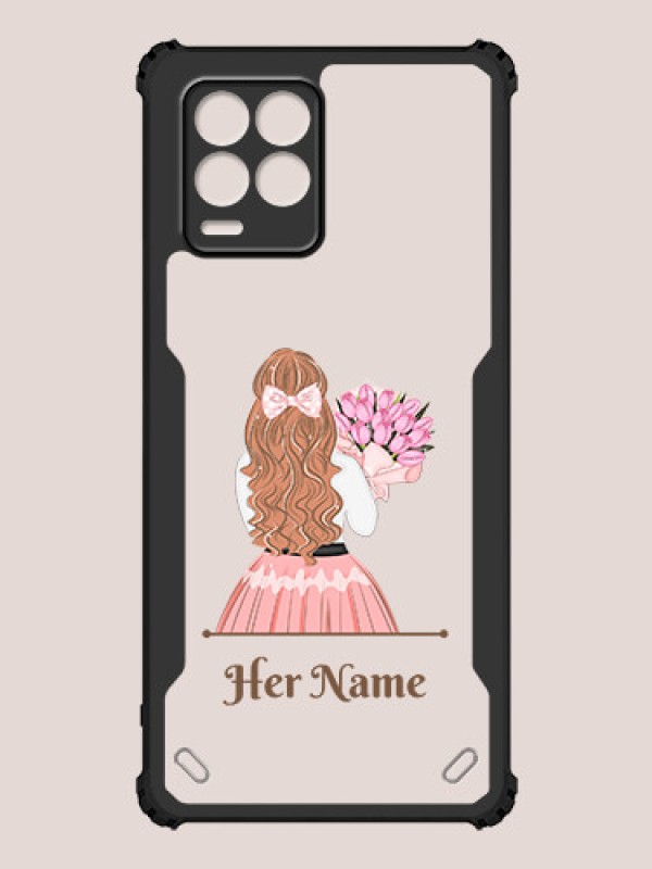 Custom Realme 8 Custom Hybrid Mobile Phone Case With Beautiful Woman Design