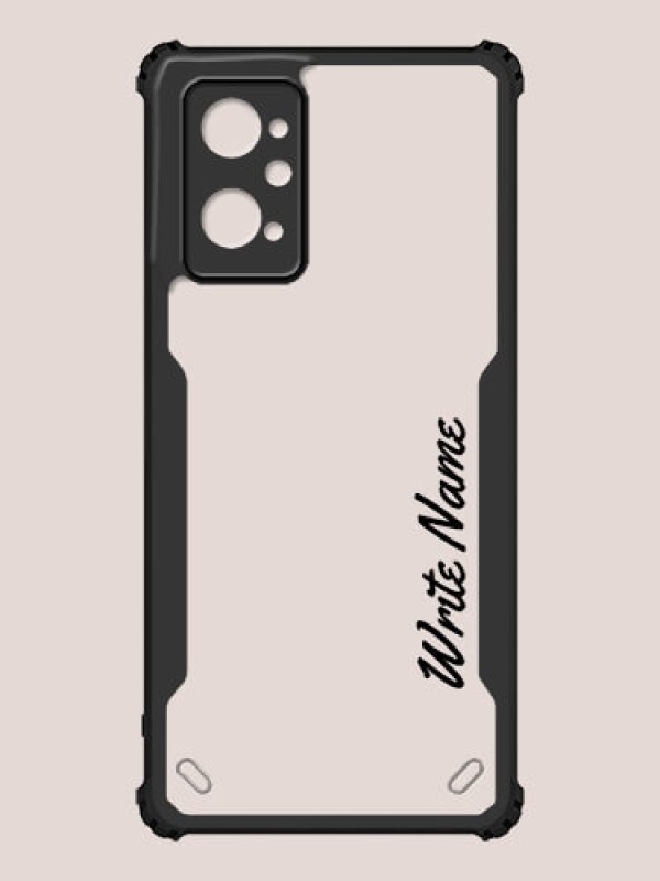 Custom Realme 9i 4G Custom Hybrid Mobile Phone Case With Simple Text Design