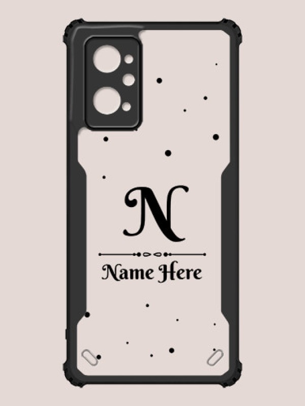 Custom Realme 9i 4G Custom Hybrid Mobile Phone Case With Polka Dot Themed Design