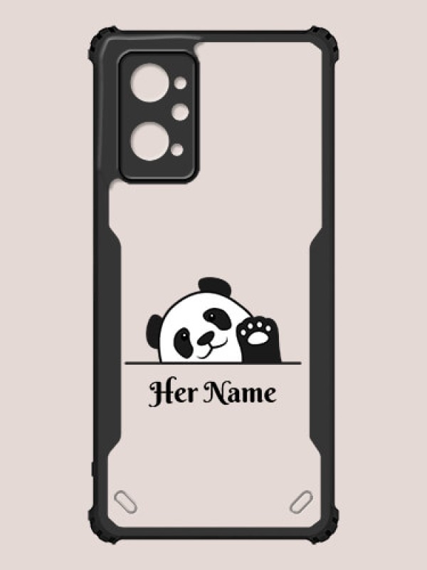 Custom Realme 9i 4G Custom Hybrid Mobile Phone Case With Cute Baby Panda Design