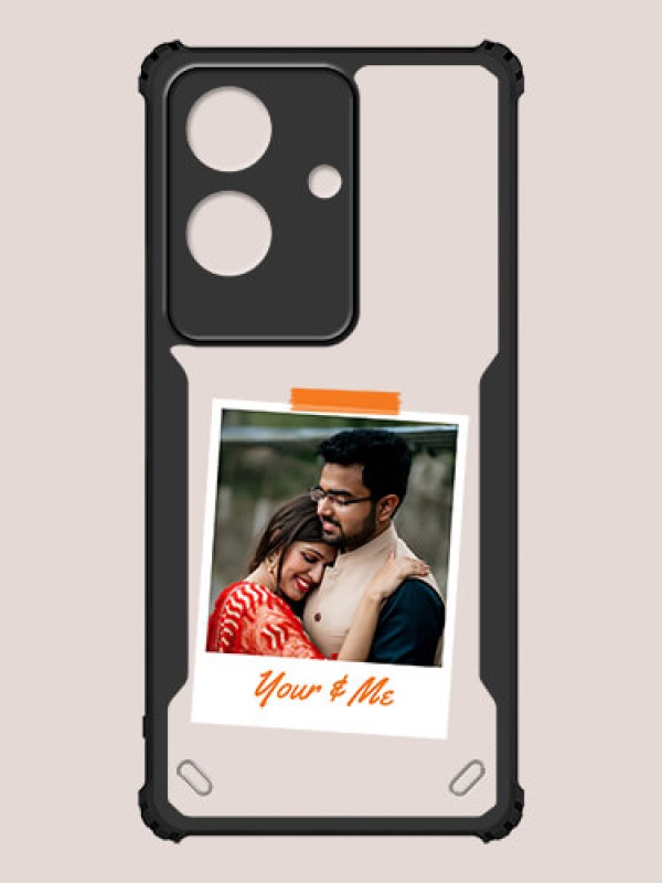 Custom Realme C61 4G Custom Hybrid Mobile Phone Case With You and Me Themed Polaroid Picture Style Design