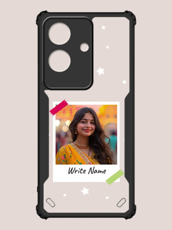 Custom Realme C61 4G Custom Hybrid Mobile Phone Case With Polaroid Picture Style Design