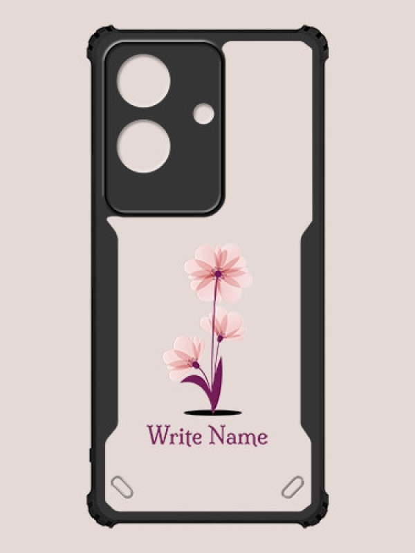 Custom Realme C61 4G Custom Hybrid Mobile Phone Case With Flower Design