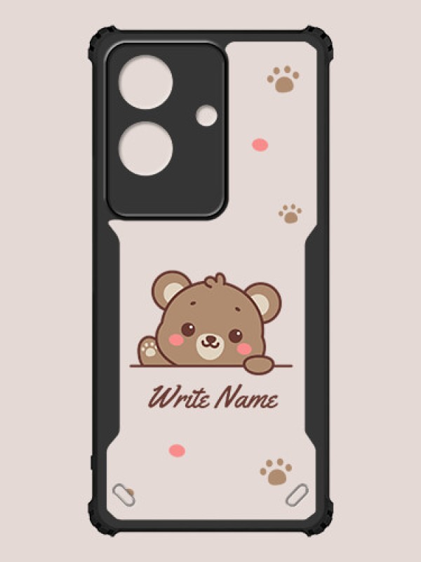 Custom Realme C61 4G Custom Hybrid Mobile Phone Case With Cute Bear Cub Design