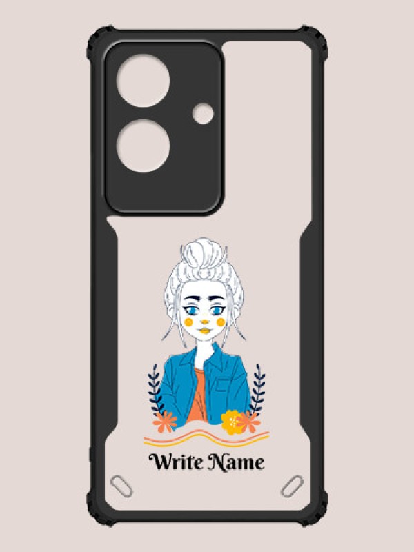Custom Realme C61 4G Custom Hybrid Mobile Phone Case With Cute Cartoon Girl Design
