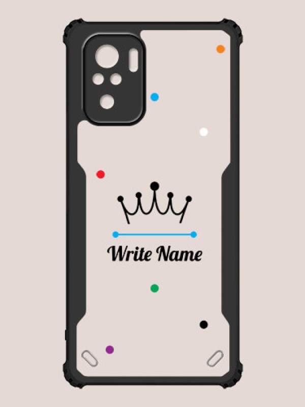 Custom Redmi Note 10 4G Custom Hybrid Mobile Phone Case With The King Design