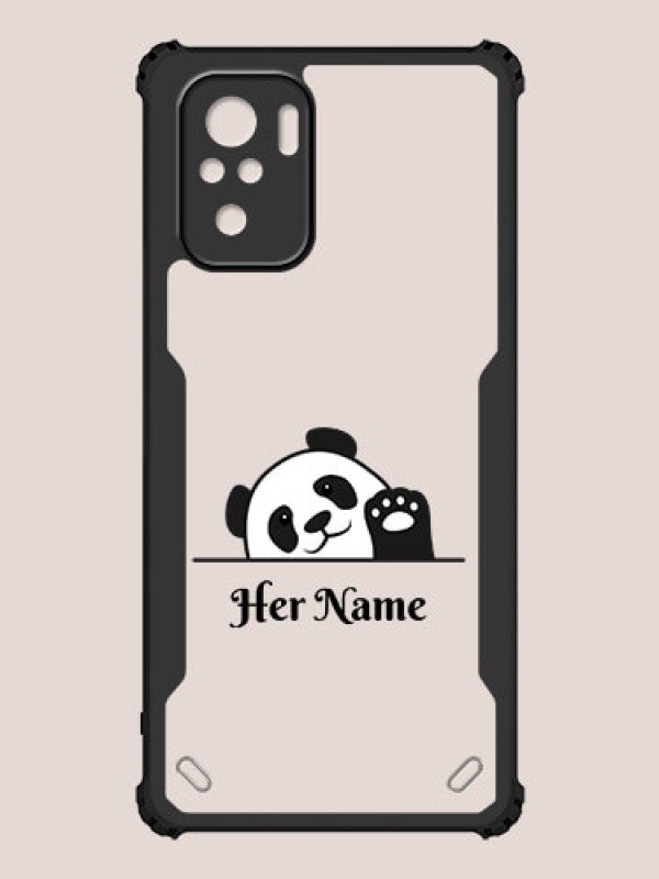 Custom Redmi Note 10 4G Custom Hybrid Mobile Phone Case With Cute Baby Panda Design