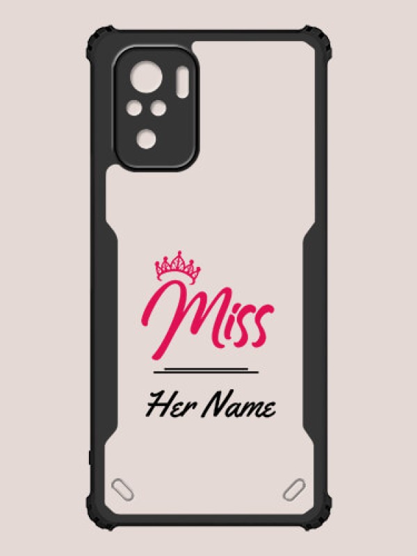 Custom Redmi Note 10 4G Custom Hybrid Mobile Phone Case With Ms Queen Design