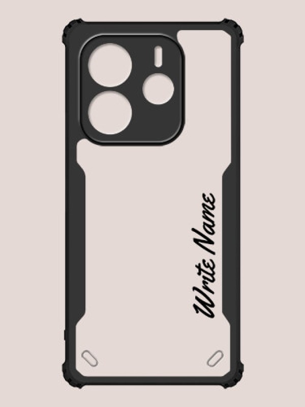 Custom Redmi Note 14 Custom Hybrid Mobile Phone Case With Simple Text Design