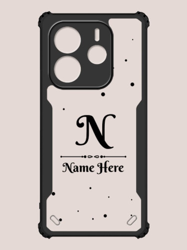 Custom Redmi Note 14 Custom Hybrid Mobile Phone Case With Polka Dot Themed Design