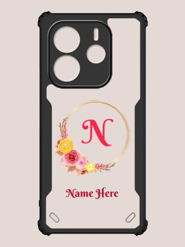 Custom Redmi Note 14 Custom Hybrid Mobile Phone Case With Wreath Themed Design