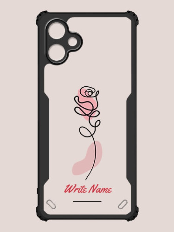 Custom Galaxy A06 Custom Hybrid Mobile Phone Case With Rose Flower Design