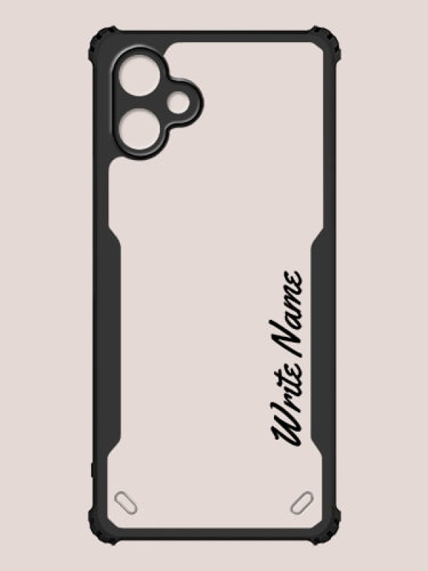Custom Galaxy A06 Custom Hybrid Mobile Phone Case With Simple Text Design