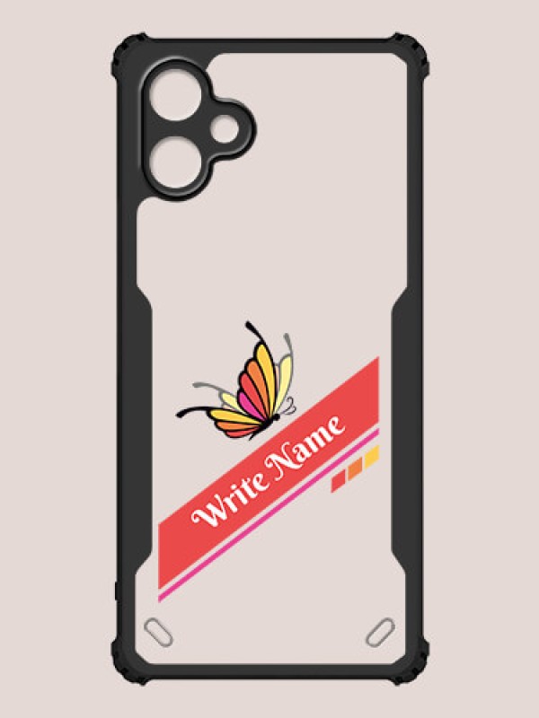 Custom Galaxy A06 Custom Hybrid Mobile Phone Case With Colorful Butterfly Design