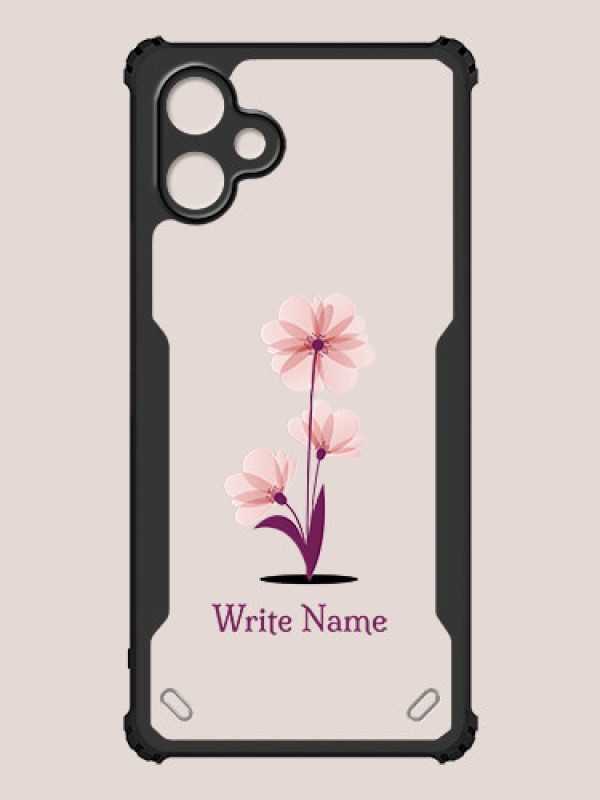 Custom Galaxy A06 Custom Hybrid Mobile Phone Case With Flower Design