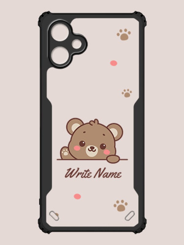 Custom Galaxy A06 Custom Hybrid Mobile Phone Case With Cute Bear Cub Design