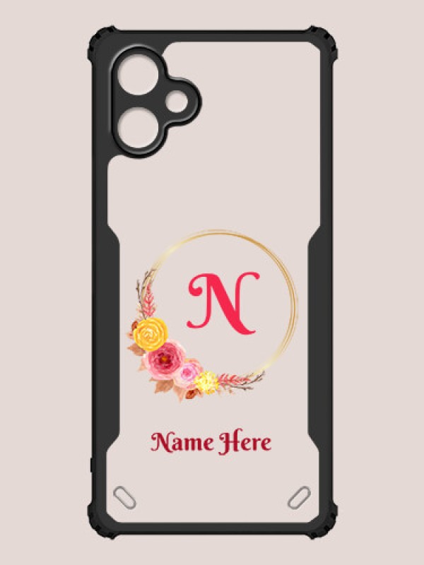 Custom Galaxy A06 Custom Hybrid Mobile Phone Case With Wreath Themed Design