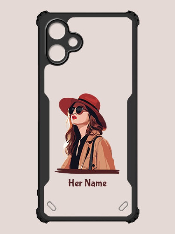Custom Galaxy A06 Custom Hybrid Mobile Phone Case With Independent Woman Design