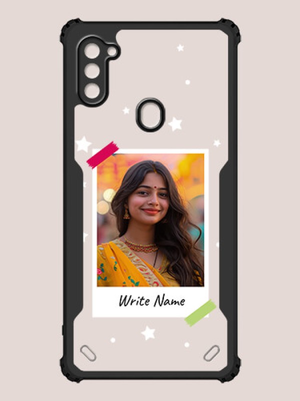 Custom Galaxy A11 Custom Hybrid Mobile Phone Case With Polaroid Picture Style Design