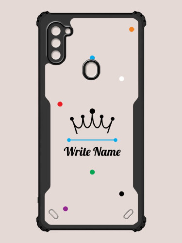 Custom Galaxy A11 Custom Hybrid Mobile Phone Case With The King Design