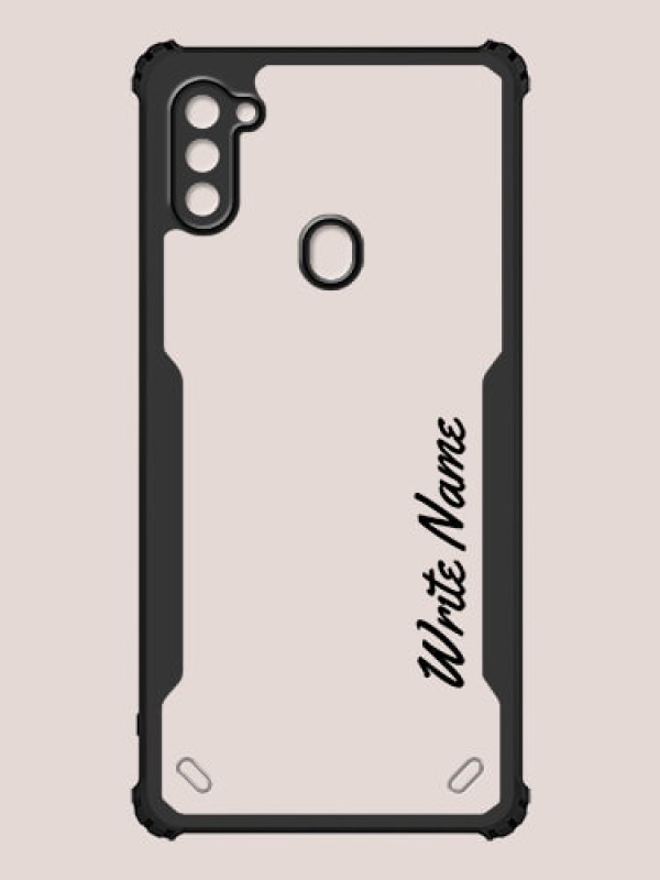 Custom Galaxy A11 Custom Hybrid Mobile Phone Case With Simple Text Design