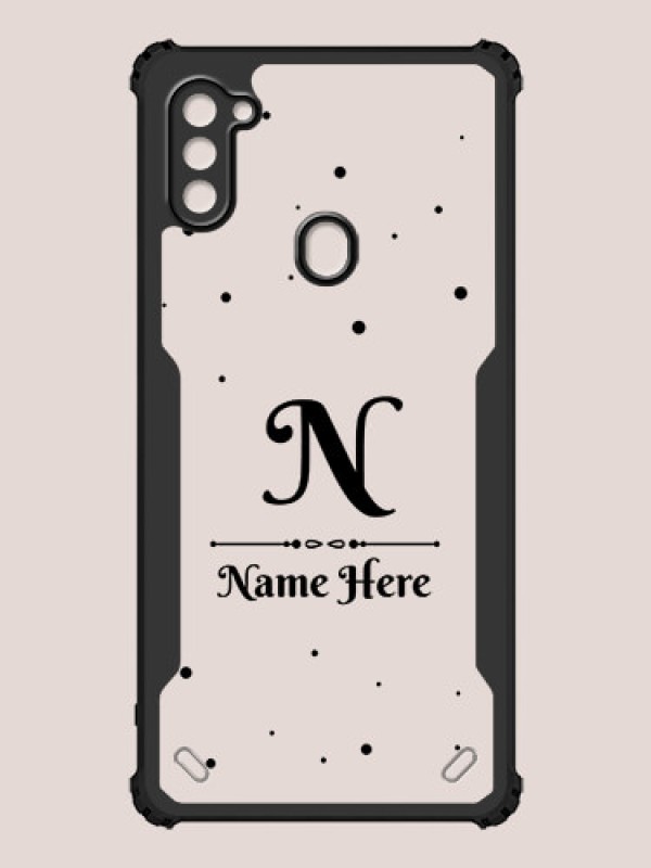 Custom Galaxy A11 Custom Hybrid Mobile Phone Case With Polka Dot Themed Design