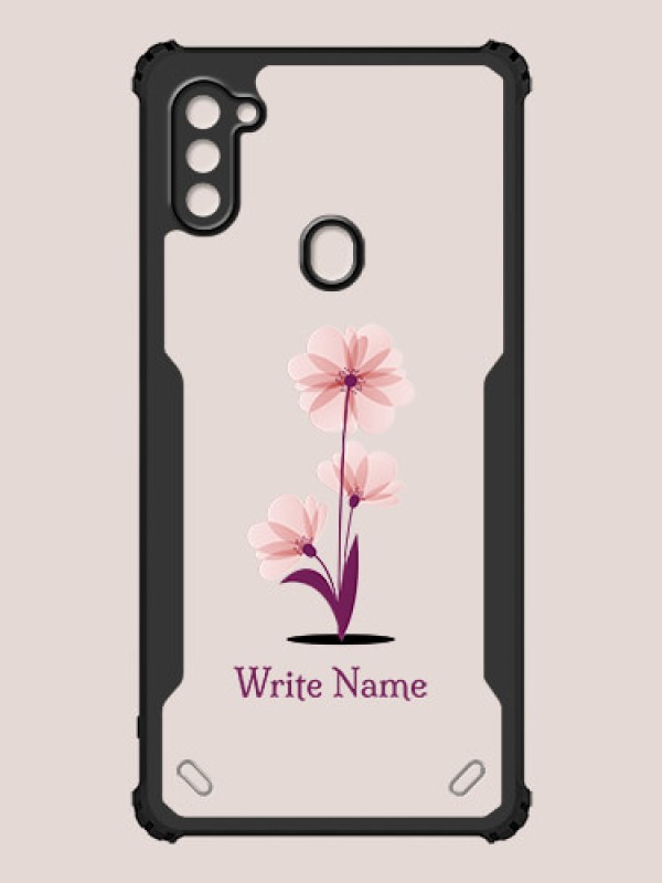 Custom Galaxy A11 Custom Hybrid Mobile Phone Case With Flower Design