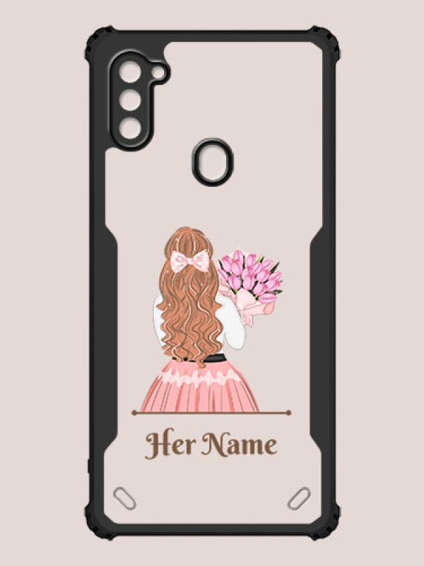 Custom Galaxy A11 Custom Hybrid Mobile Phone Case With Beautiful Woman Design