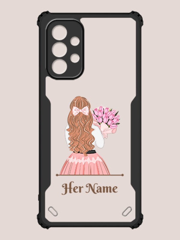 Custom Galaxy A13 Custom Hybrid Mobile Phone Case With Beautiful Woman Design