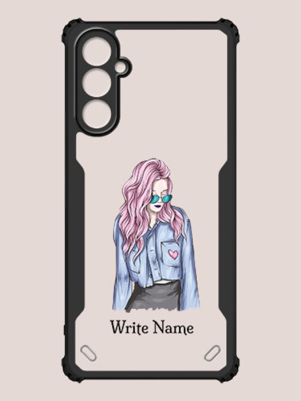 Custom Galaxy A14 4G Custom Hybrid Mobile Phone Case With Cool Girl Design